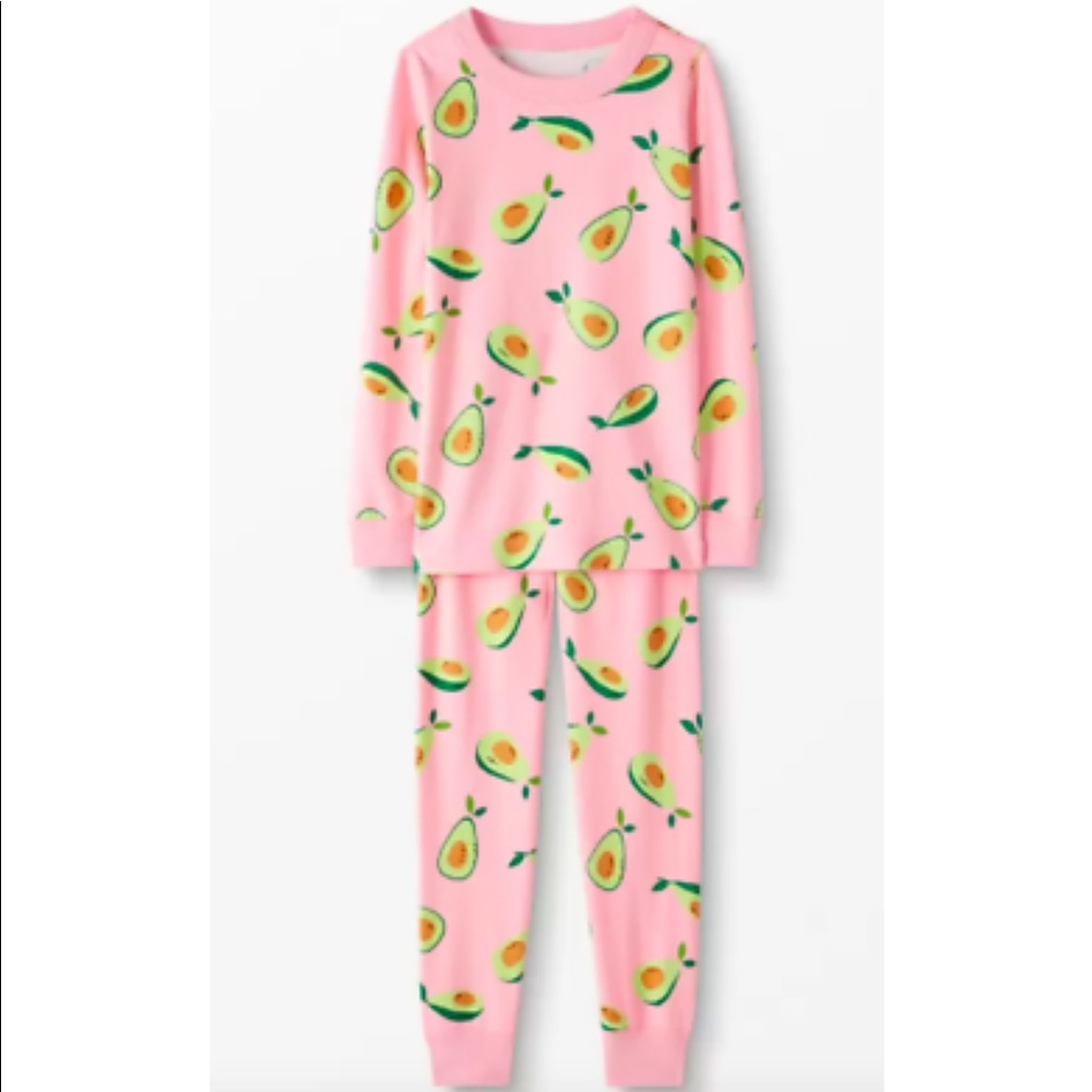 Hannah Andersson Adult Avocado Organic Cotton Pajama Set Sz XL